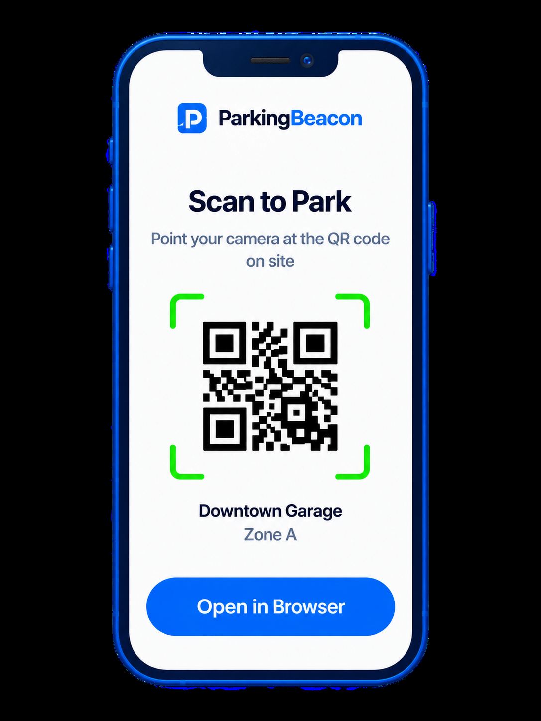 Try Live Driver Parker Demo - Scan to Park Mobile Checkout
